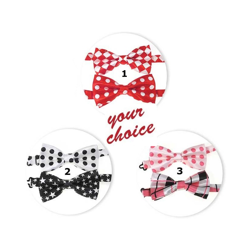 Dress-Up Bow Ties for Dog & Cats - Set of 2, - Lucky Pet